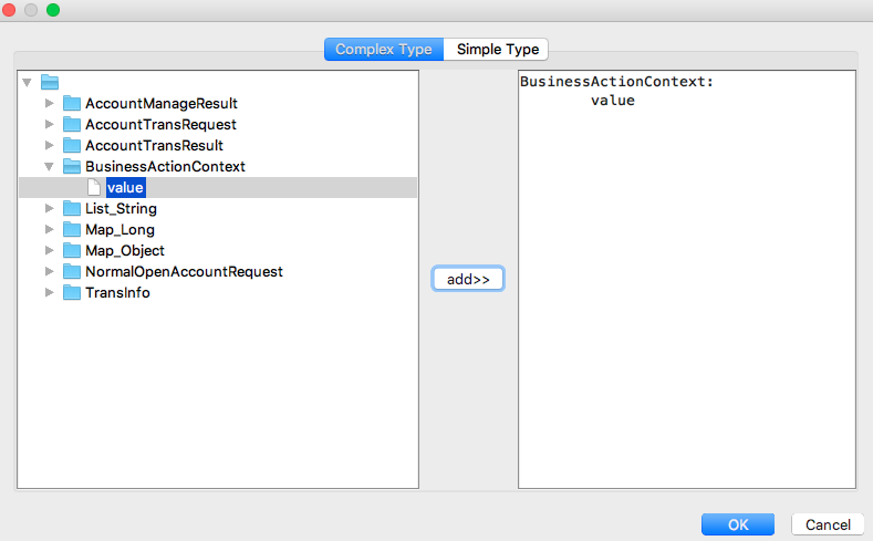Add complex object data