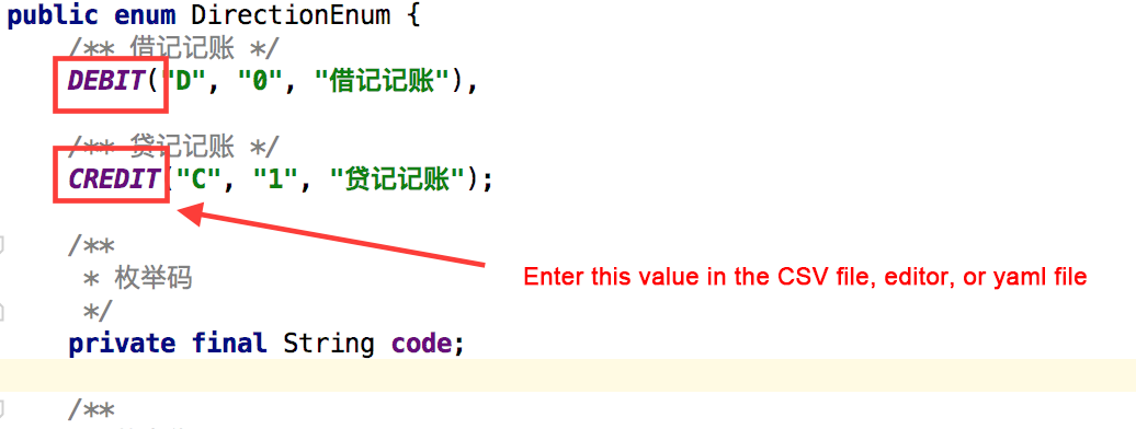 Example code