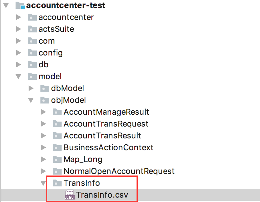 Sample object model