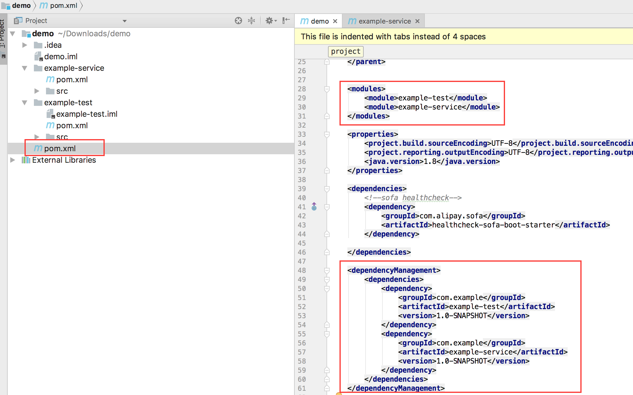 manage sub-modules